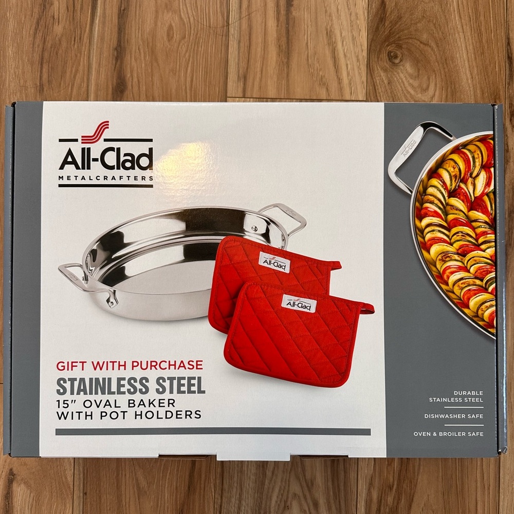 All Clad Oval Roaster - new in box